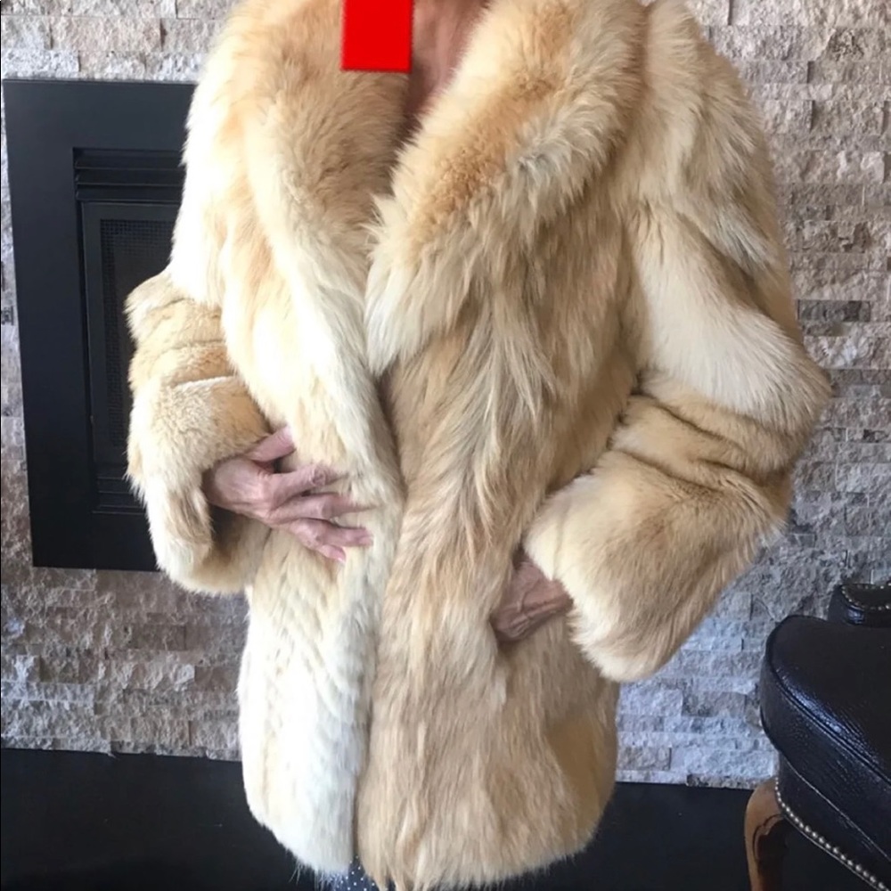 Real Fox Fur coat small